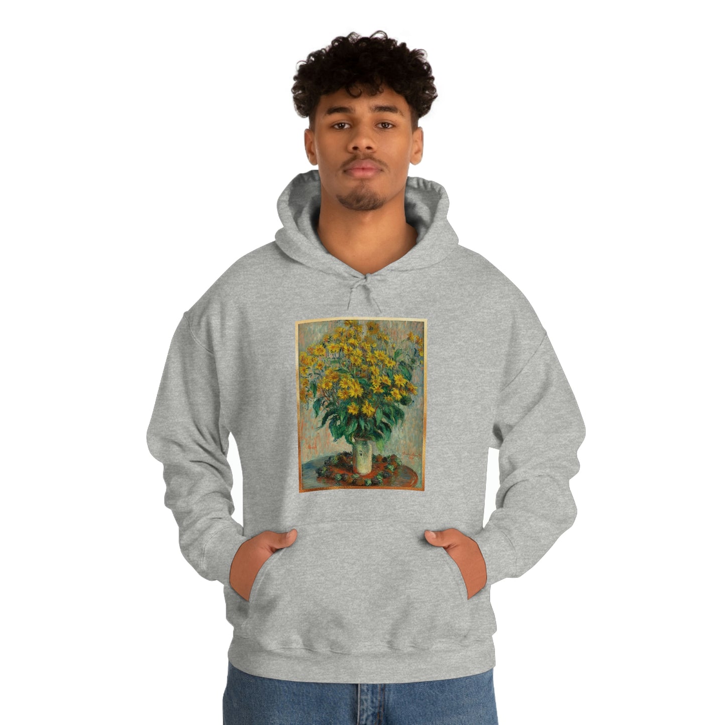 Monet Flowers - Unisex Heavy Blend™ Hooded Sweatshirt