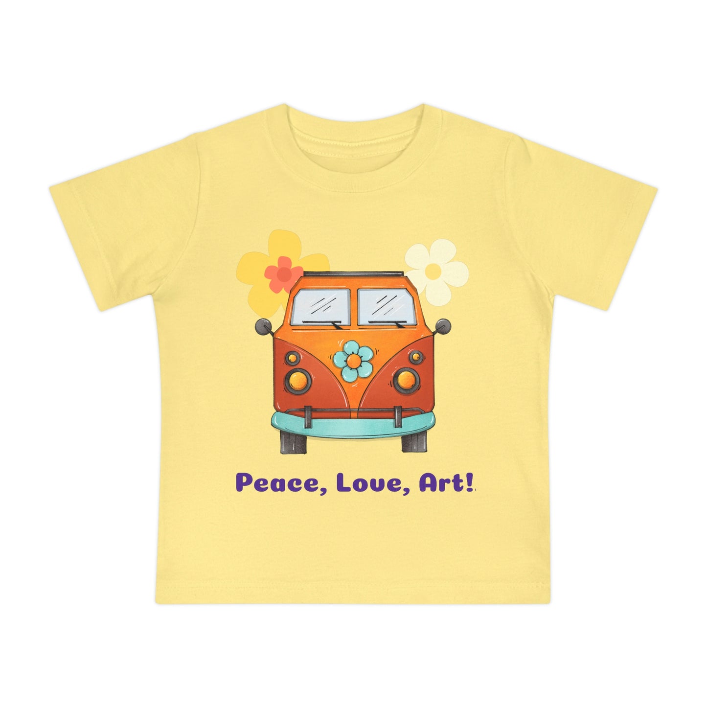 Peace, Love, Art! Baby Short Sleeve T-Shirt