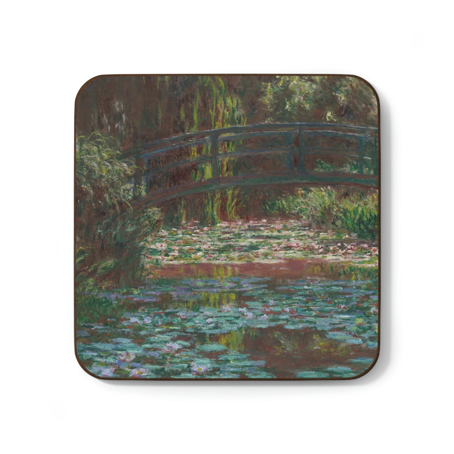 Water Lily Pond, Claude Monet - Hardboard Back Coaster