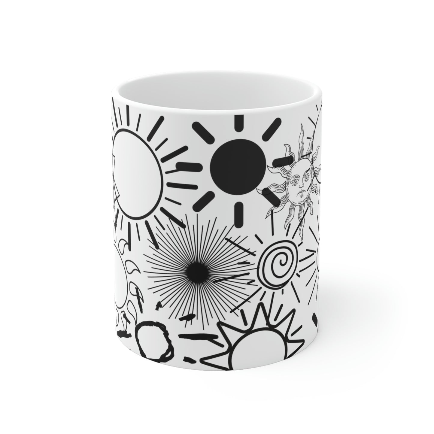 Suns coffee mug - White Ceramic Mug