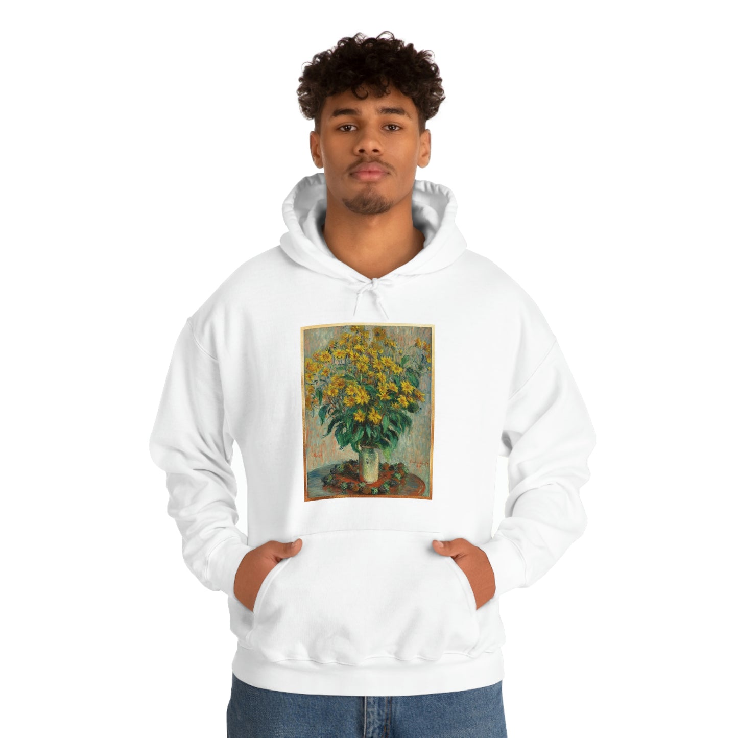 Monet Flowers - Unisex Heavy Blend™ Hooded Sweatshirt