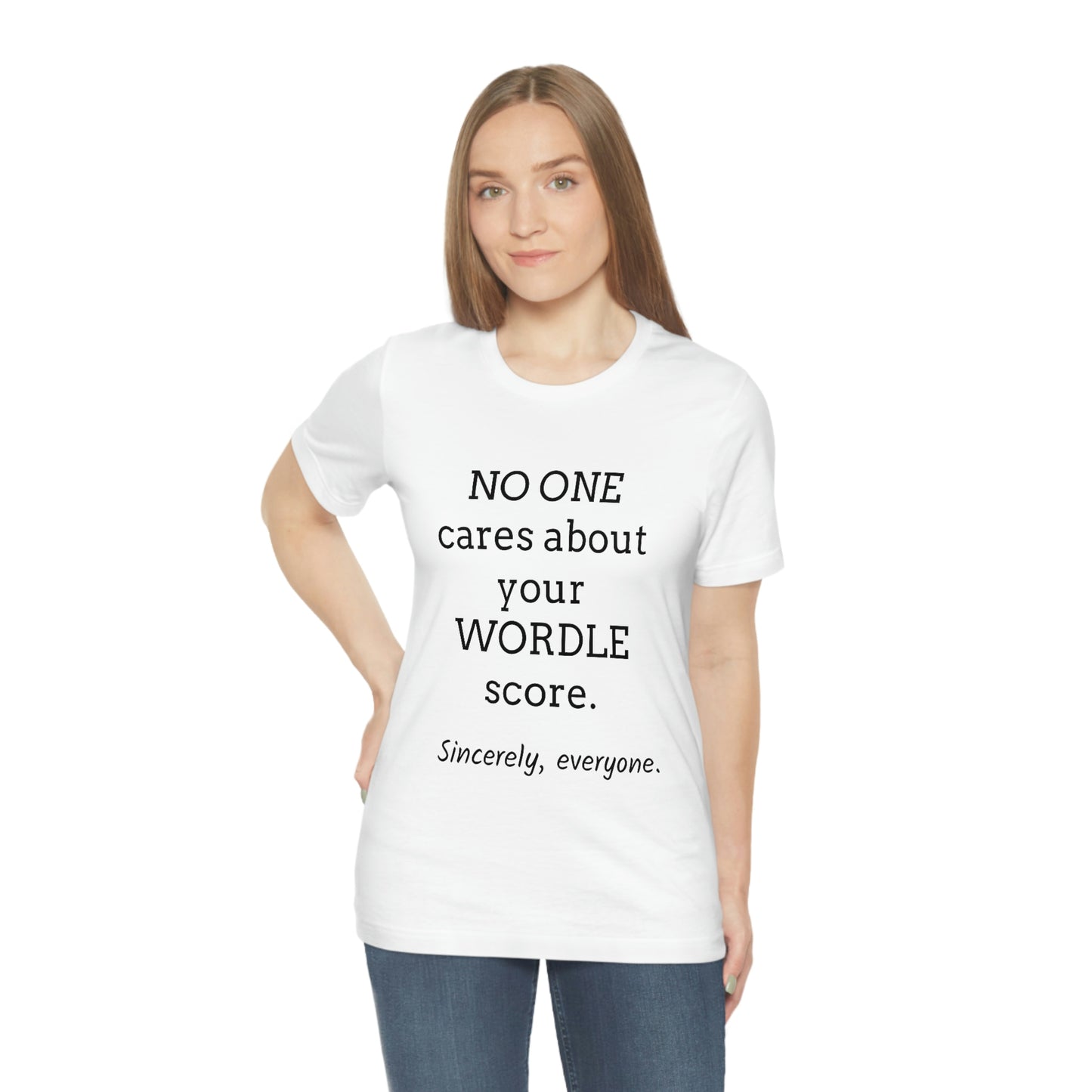 WORDLE t shirt - Unisex Jersey Short Sleeve Tee