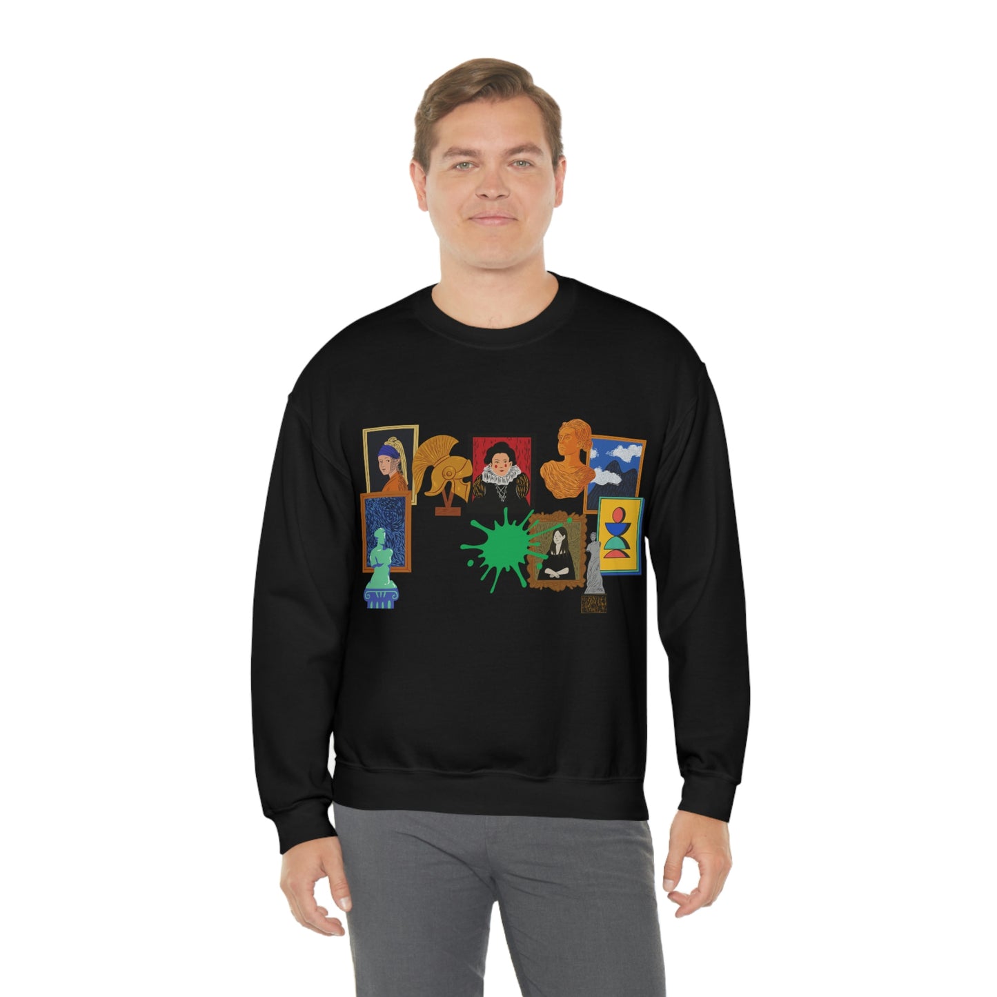 Art Collage - Unisex Heavy Blend™ Crewneck Sweatshirt