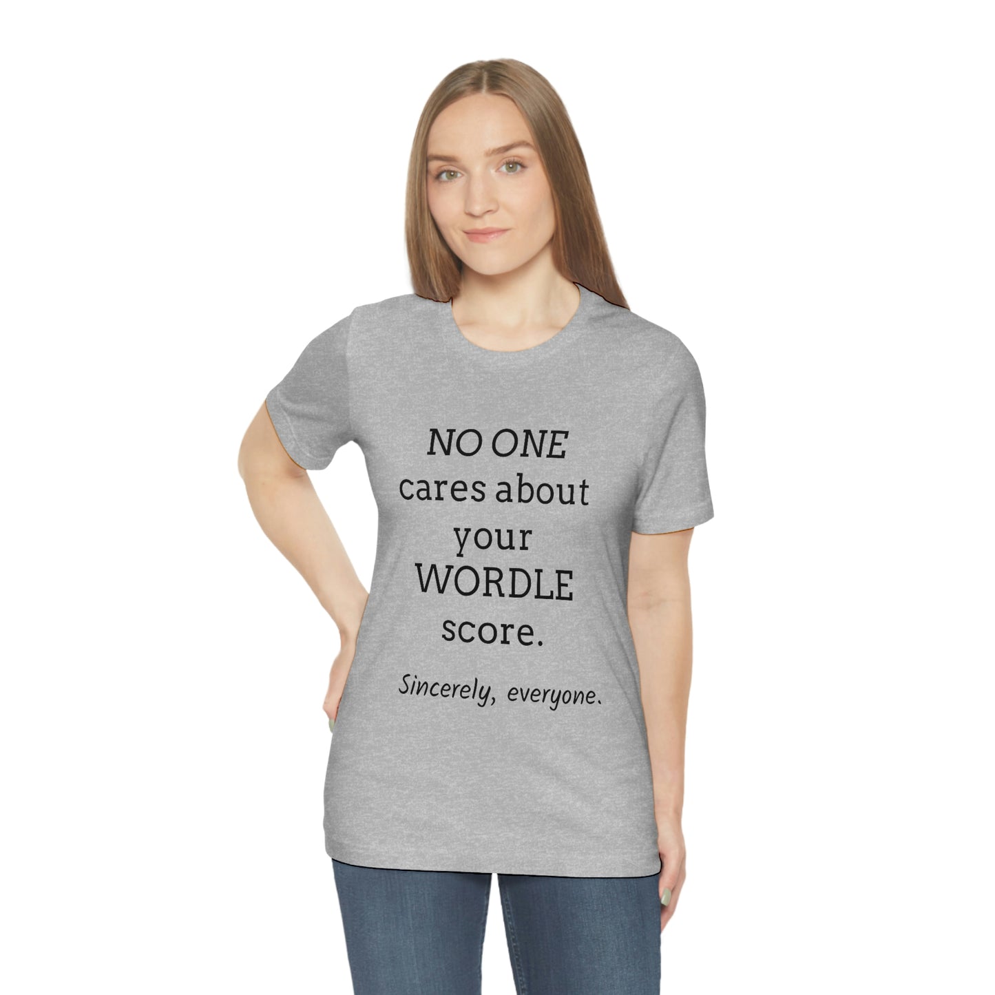 WORDLE t shirt - Unisex Jersey Short Sleeve Tee