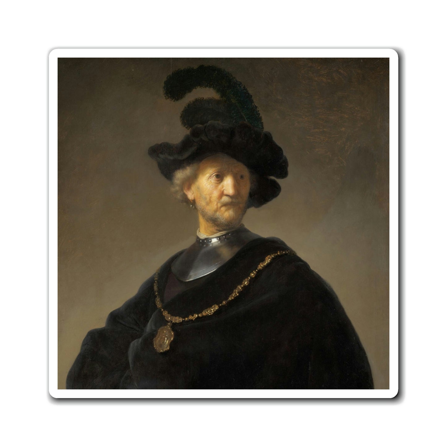 Old Man with a Gold Chain, Rembrandt - Magnets