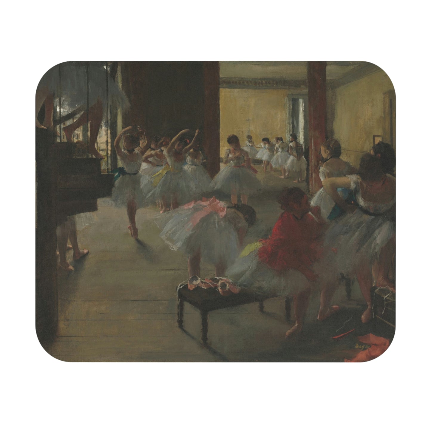 The Dance Class, Edgar Degas Mouse Pad (Rectangle)