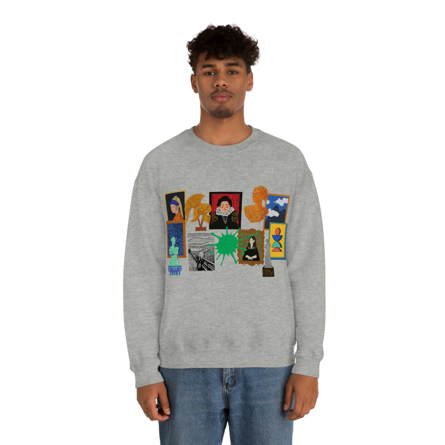 Art Collage - Unisex Heavy Blend™ Crewneck Sweatshirt