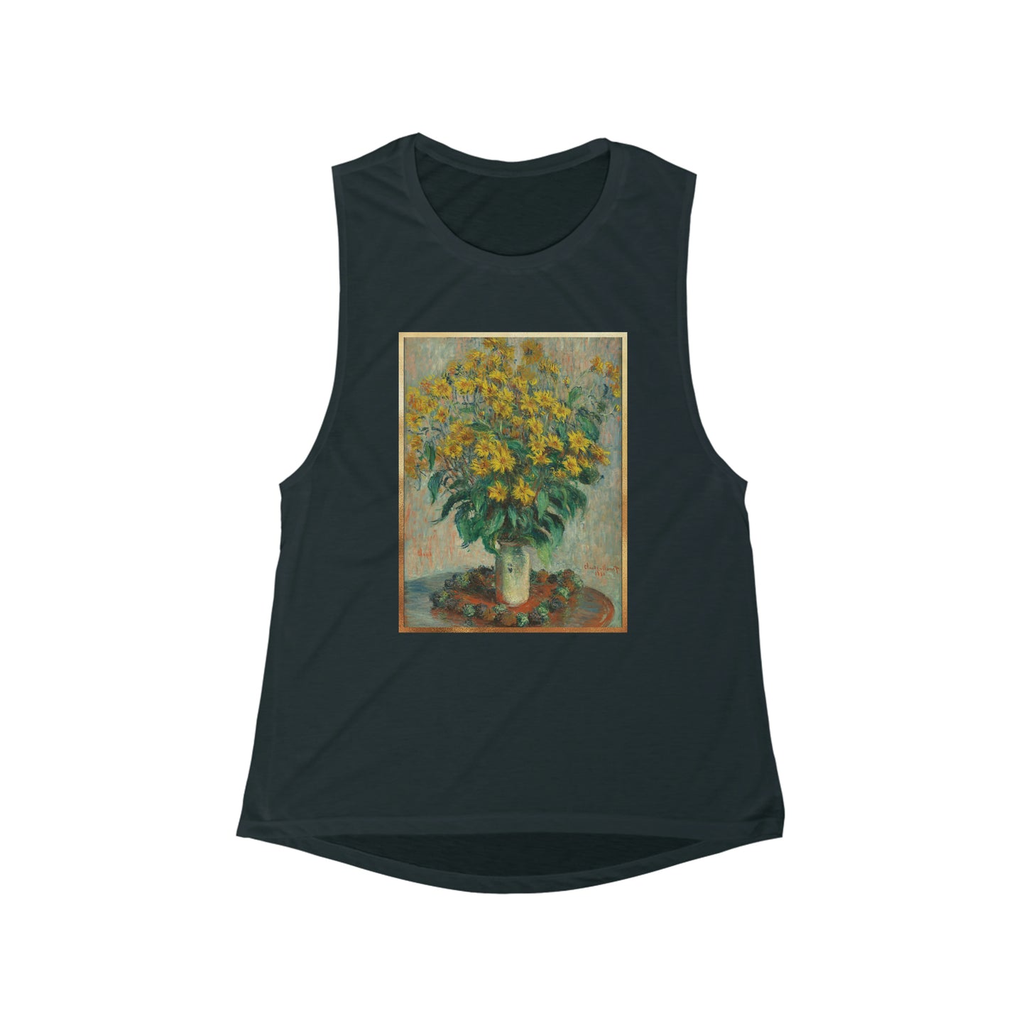 Van Gogh Flowers  - Women's Flowy Scoop Muscle Tank