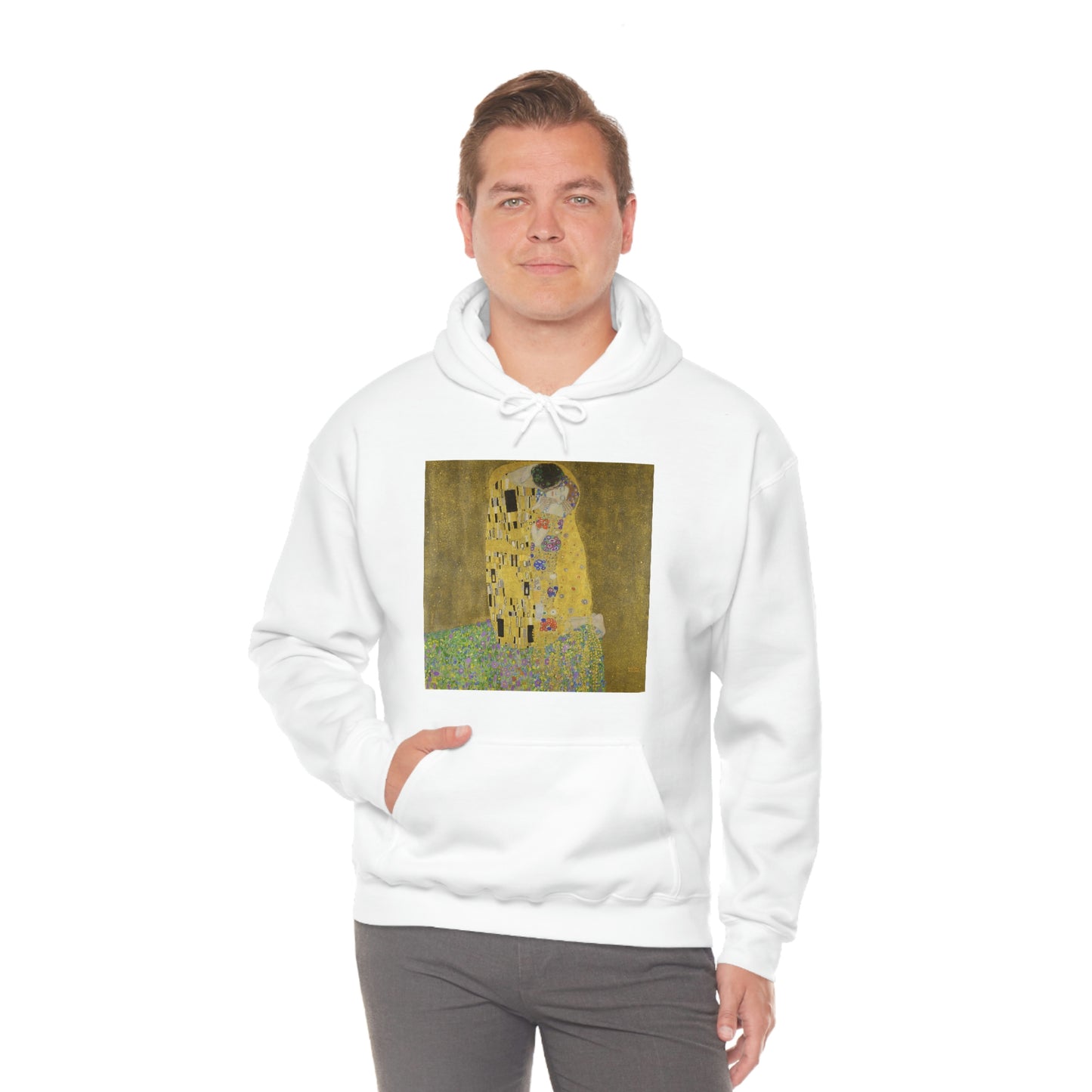 The Kiss, Gustav Klimt- Unisex Heavy Blend™ Hooded Sweatshirt