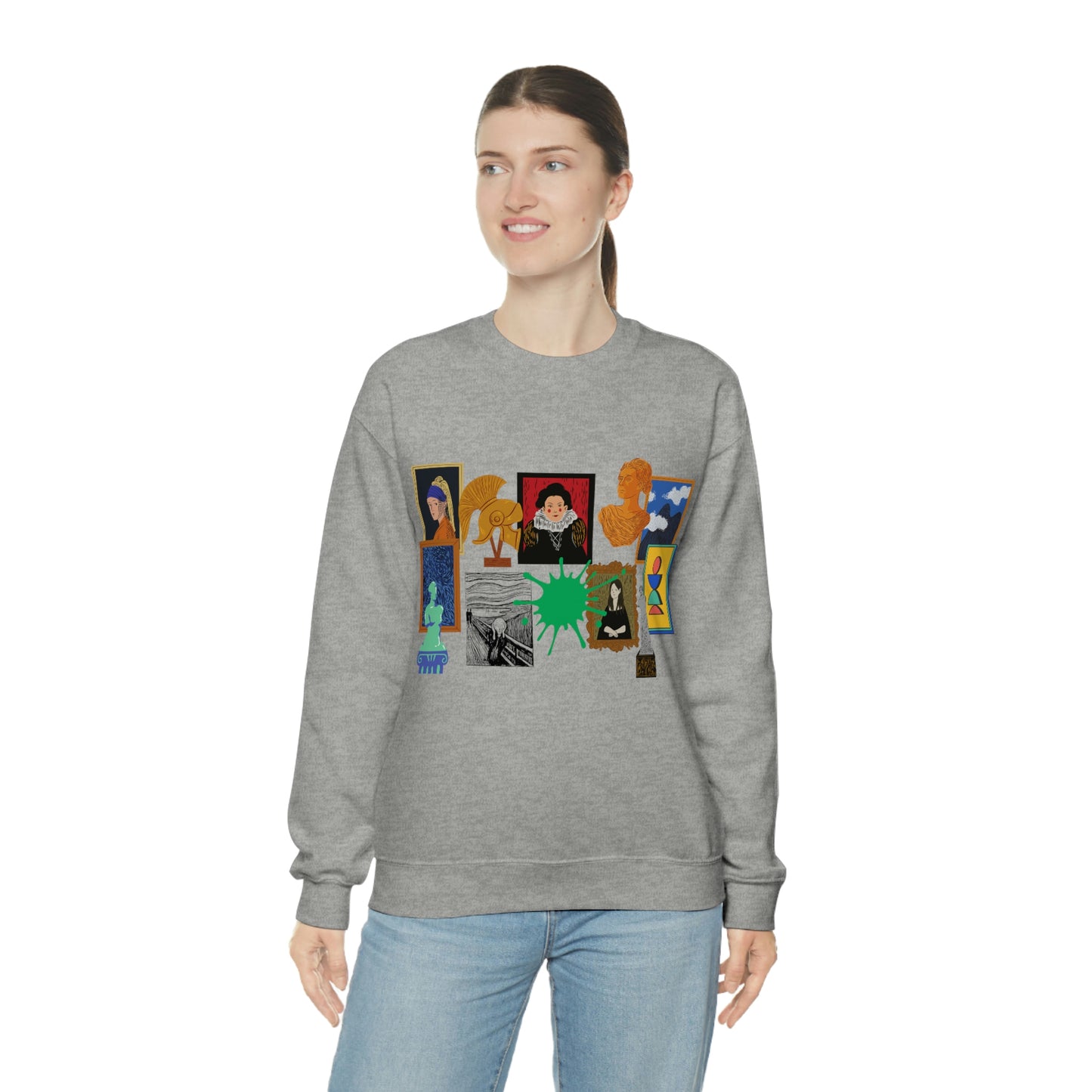 Art Collage - Unisex Heavy Blend™ Crewneck Sweatshirt