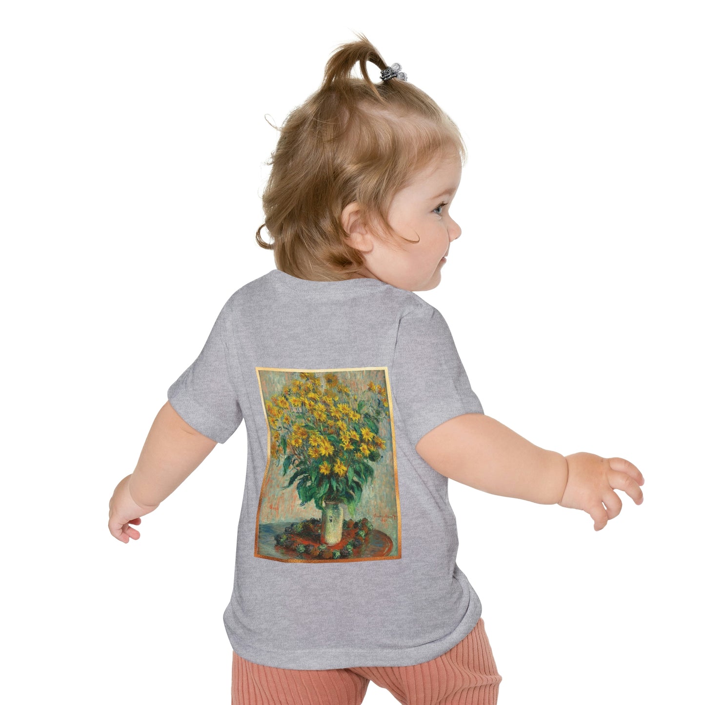 Too Pretty! Monet Flowers Baby Short Sleeve T-Shirt