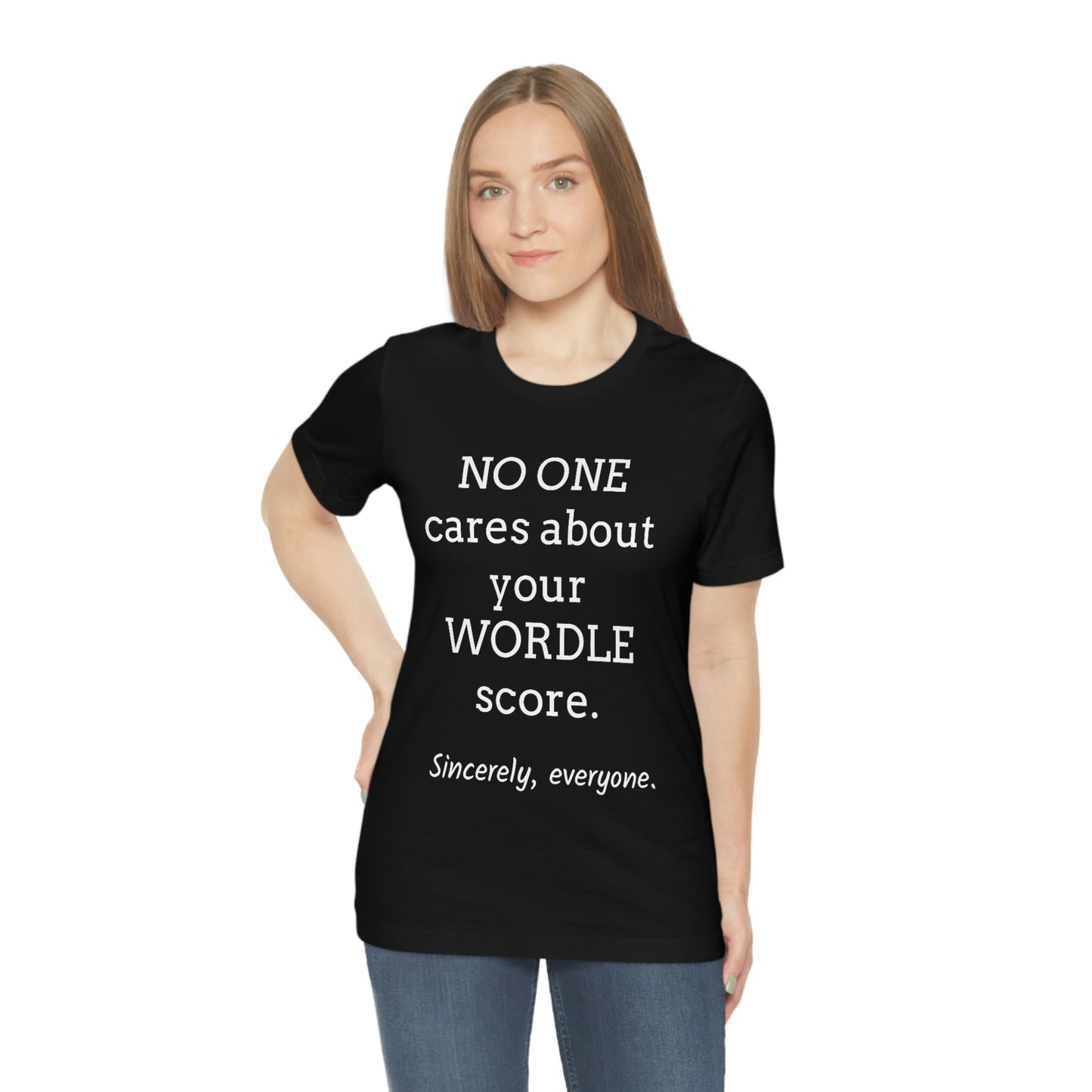 WORDLE t shirt - Unisex Jersey Short Sleeve Tee