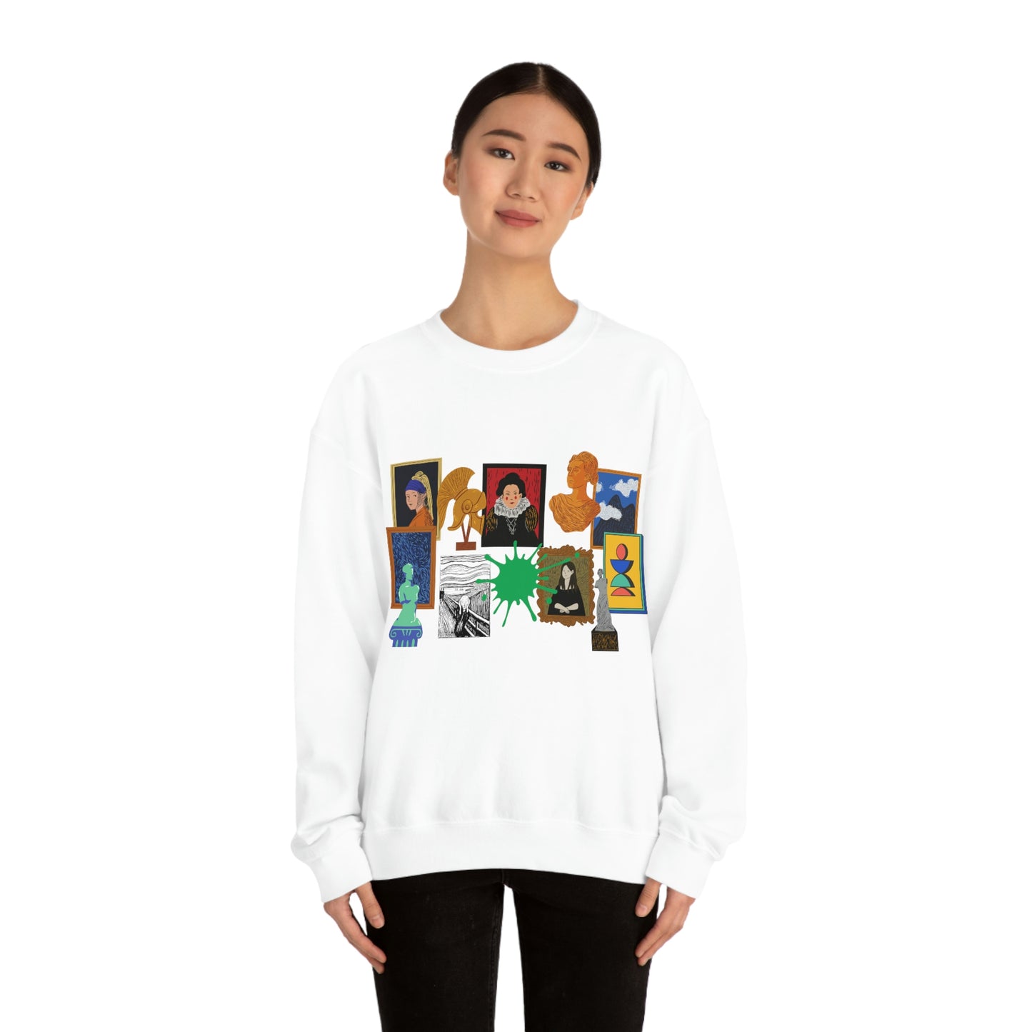 Art Collage - Unisex Heavy Blend™ Crewneck Sweatshirt