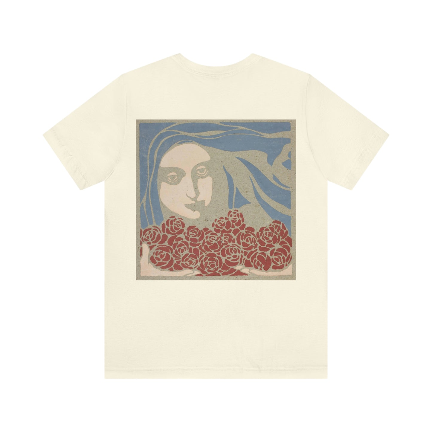 Woman's Head with Roses, Koloman Moser - Unisex Jersey Short Sleeve Tee