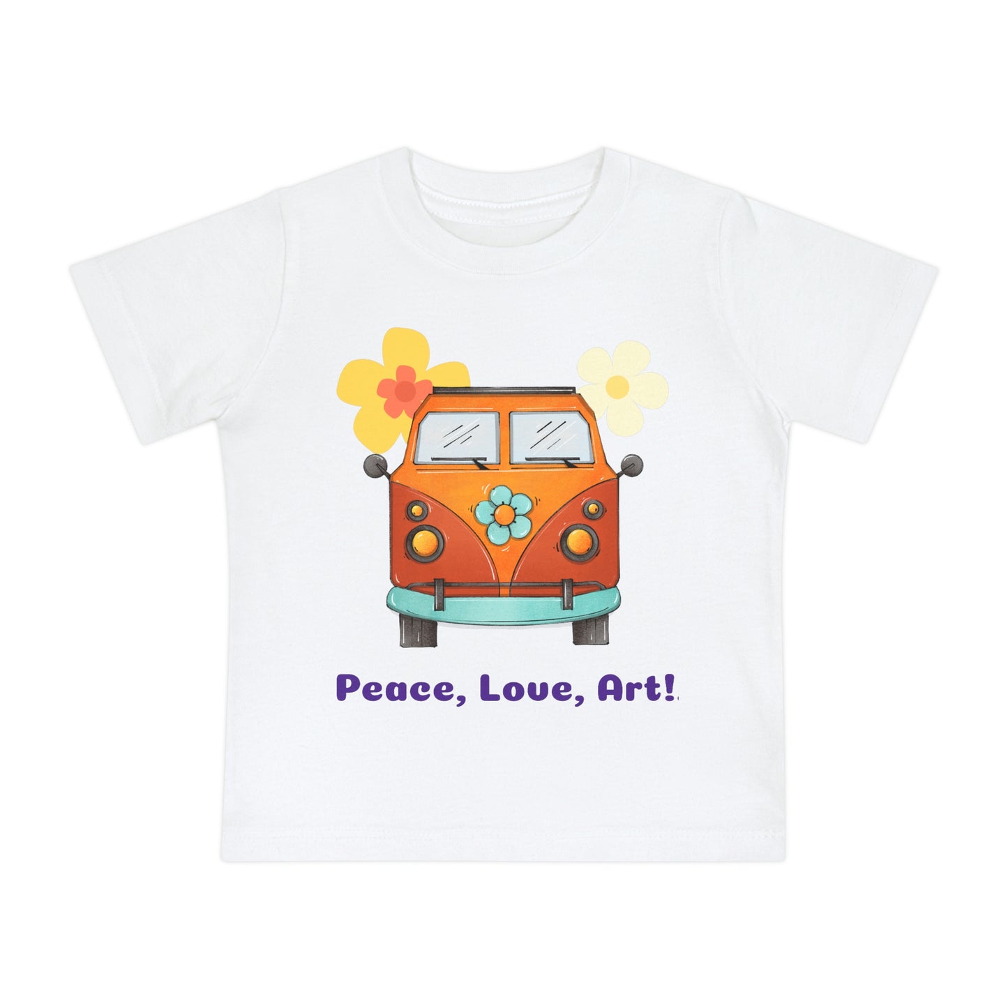 Peace, Love, Art! Baby Short Sleeve T-Shirt