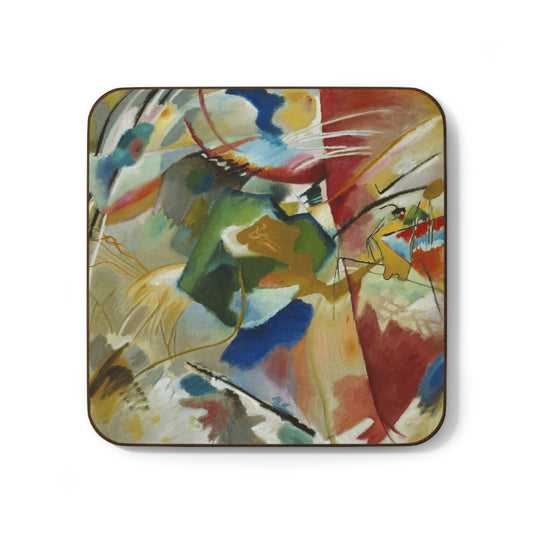 Painting with Green Center, Kandinsky Hardboard Back Coaster