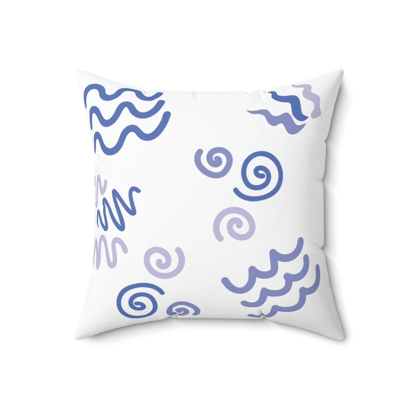 Swirl pillow - Spun Polyester Square Pillow