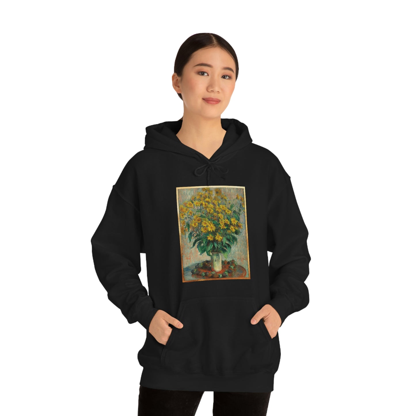 Monet Flowers - Unisex Heavy Blend™ Hooded Sweatshirt