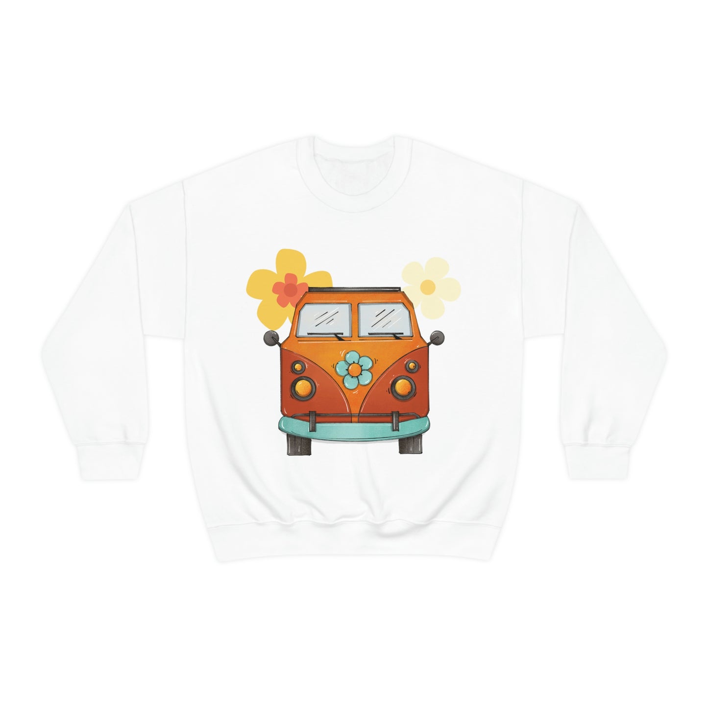 Flower Power - Unisex Heavy Blend™ Crewneck Sweatshirt