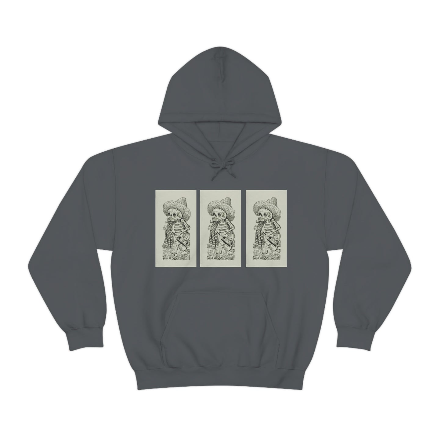 Calavera of Francisco, Jose Guadalupe Posada- Unisex Heavy Blend™ Hooded Sweatshirt