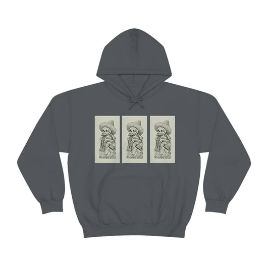 Calavera of Francisco, Jose Guadalupe Posada- Unisex Heavy Blend™ Hooded Sweatshirt