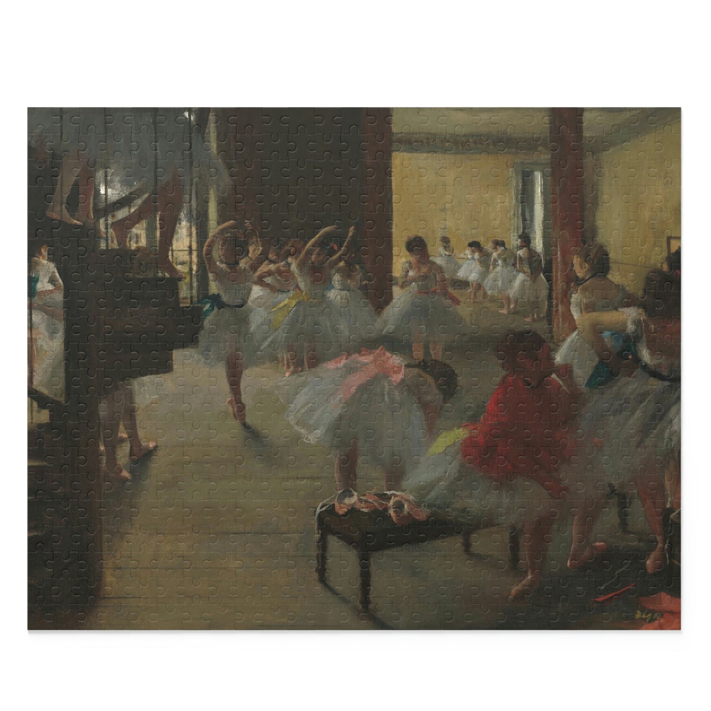 The Dance Class, Edgar Degas (120, 252, 500-Piece Puzzle)