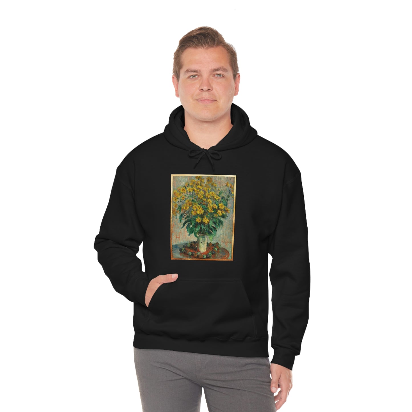 Monet Flowers - Unisex Heavy Blend™ Hooded Sweatshirt