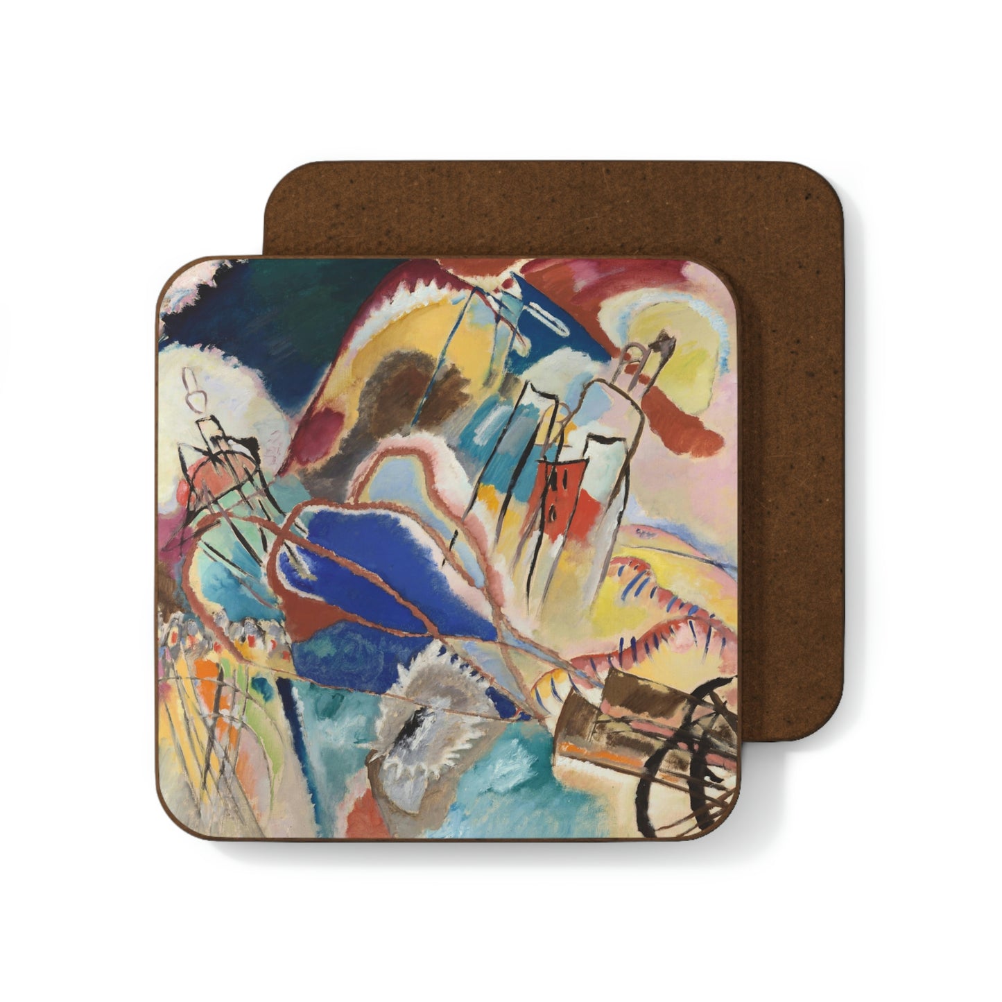 Improvisation No. 30, Kandinsky Hardboard Back Coaster