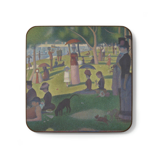 A Sunday on La Grande Jatte, George Seurat - Hardboard Back Coaster